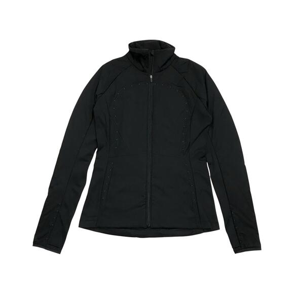 Lululemon Run for Cold Jacket Size 6 Black PrimaLoft Insulated Puffer Full Zip - Picture 1 of 4